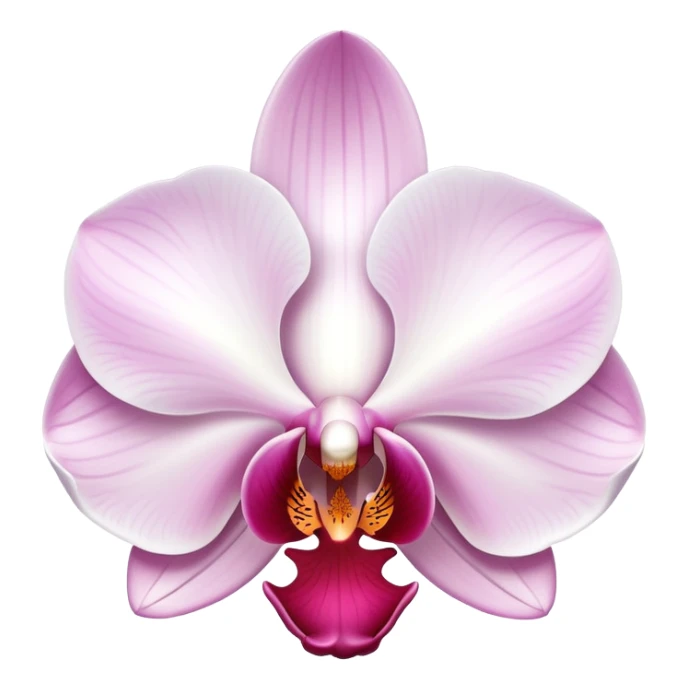 Beautiful phalaenopsis moth orchid flower with delicate petals and distinctive shape sticker