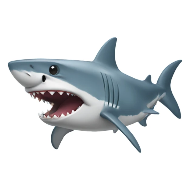 Shark wearing a hoodie sticker