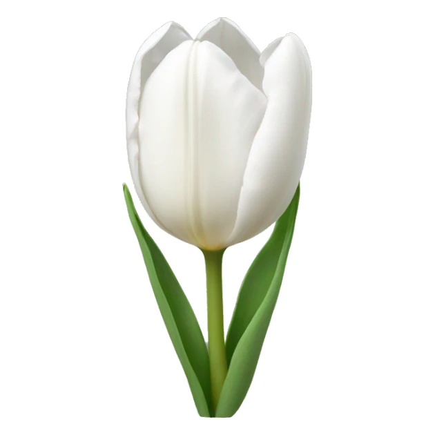 White tulip sticker