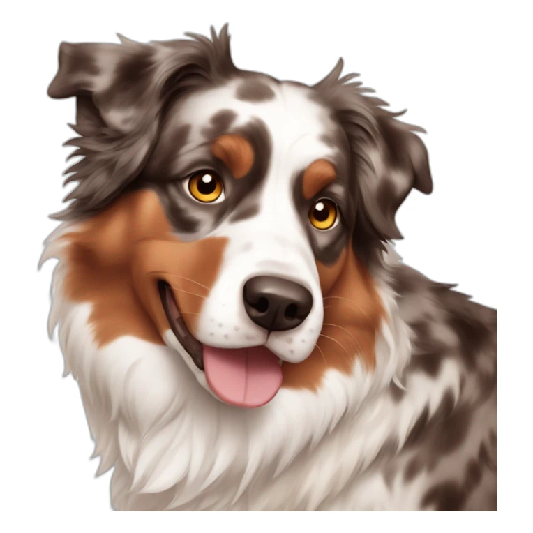 red merle australian shepherd sticker