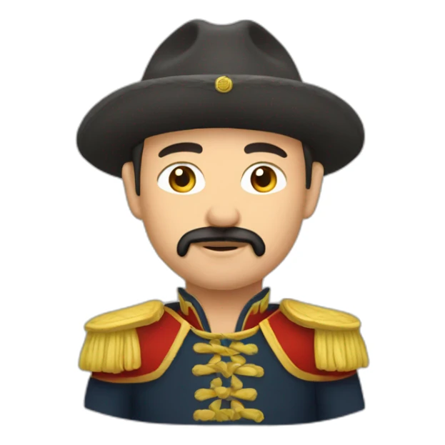 Erlandskian Person Emoji Cossack Culture sticker