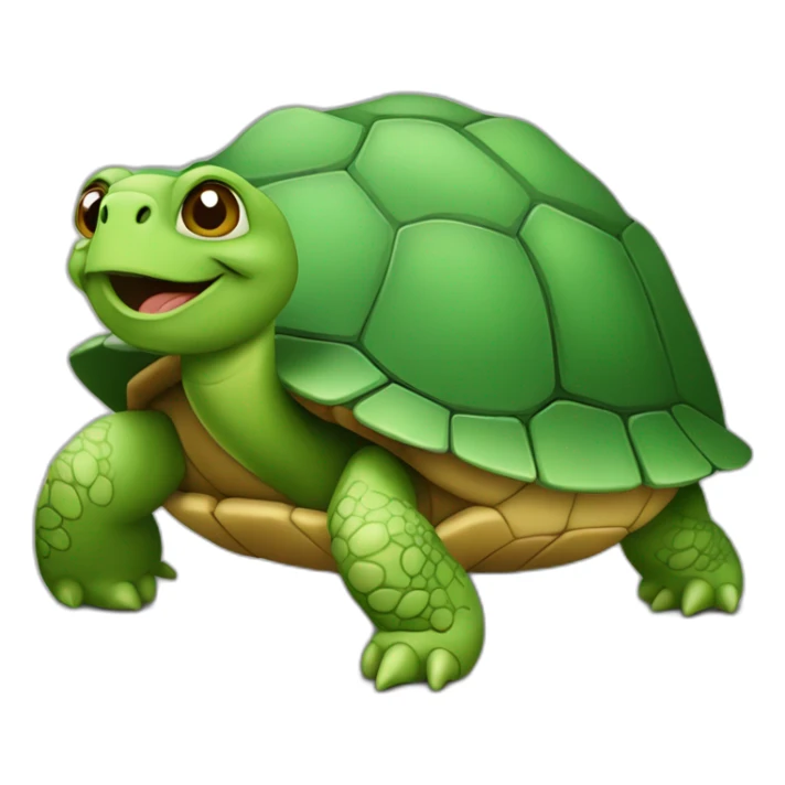 Tortue sur l'outre sticker