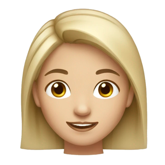 little caucasian women sticker