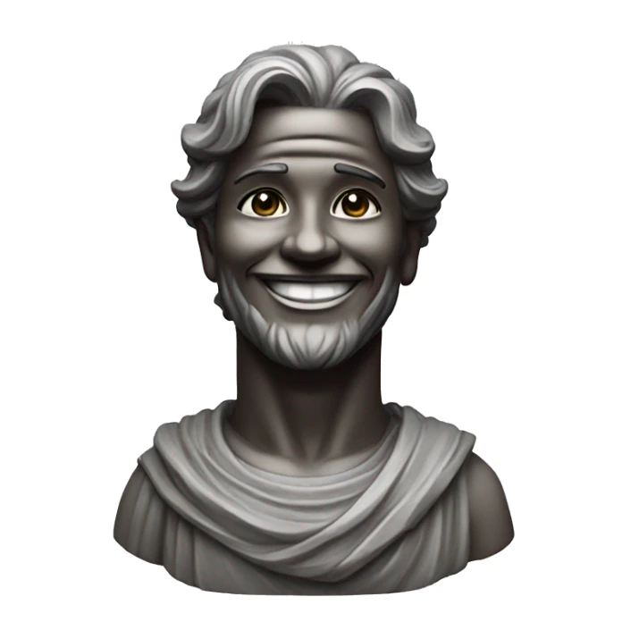 Statue of god smile (solo levelling) sticker