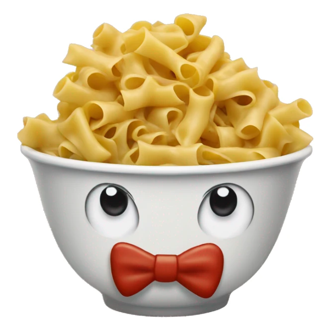 bowtie pasta with red sauce in a bowl  sticker