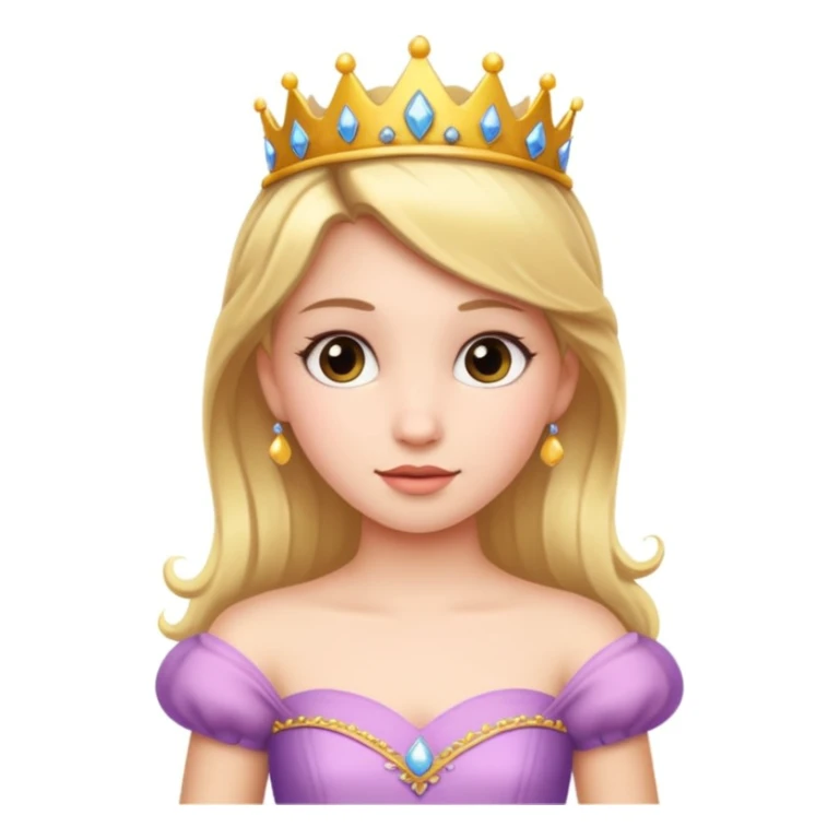 girls in a princess dress sticker