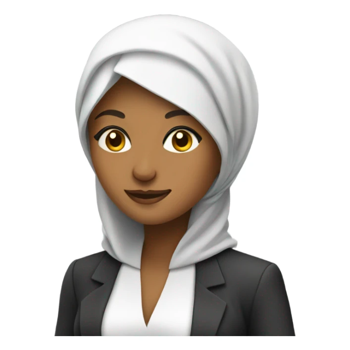 muslim business women with money sticker
