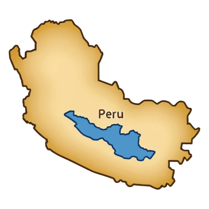 I want that you generate an correct Peru map emoji sticker
