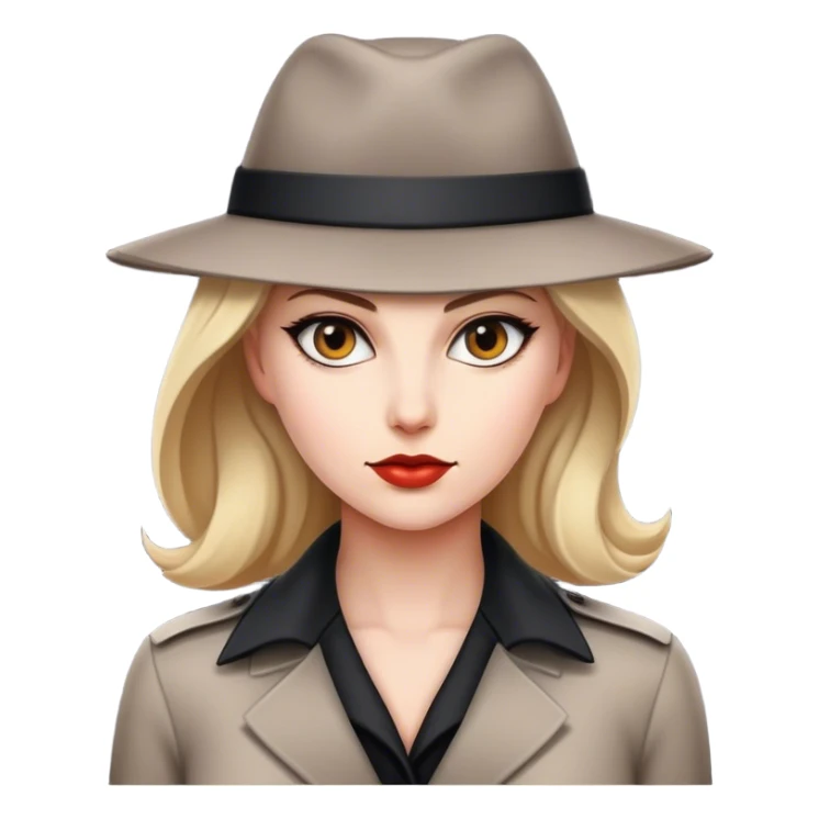Female spy sticker