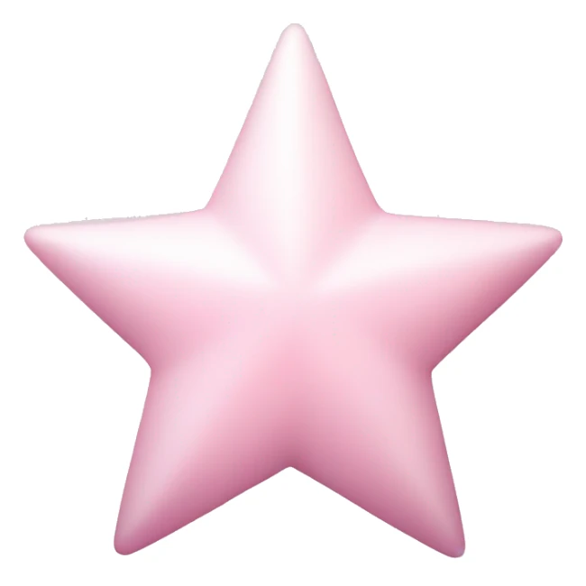 pale pink star sparkle sticker