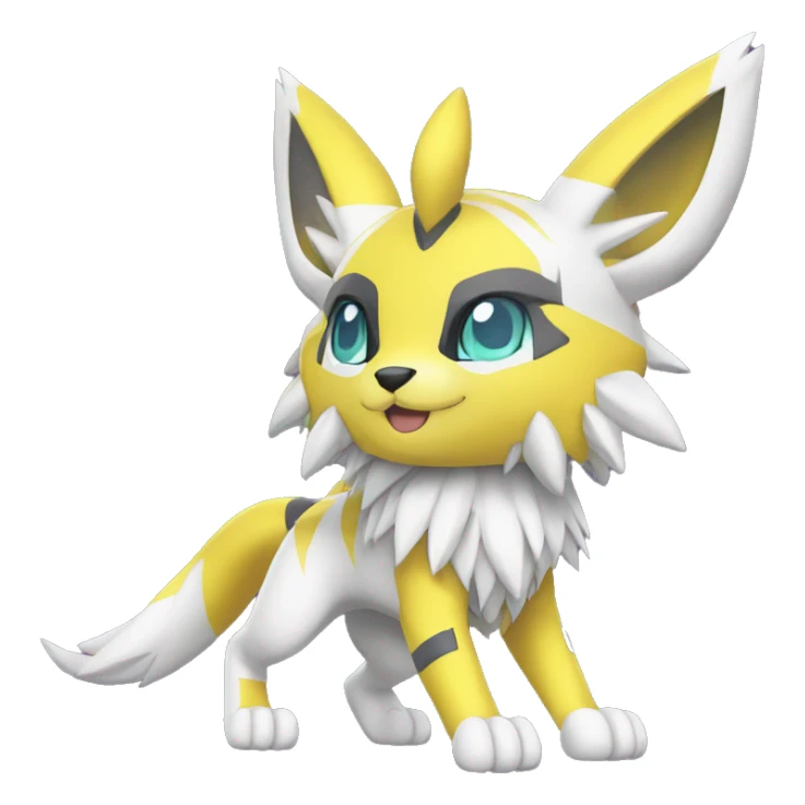 Cool Edgy Cute Kawaii Metabee Renamon Zeraora Full body sticker