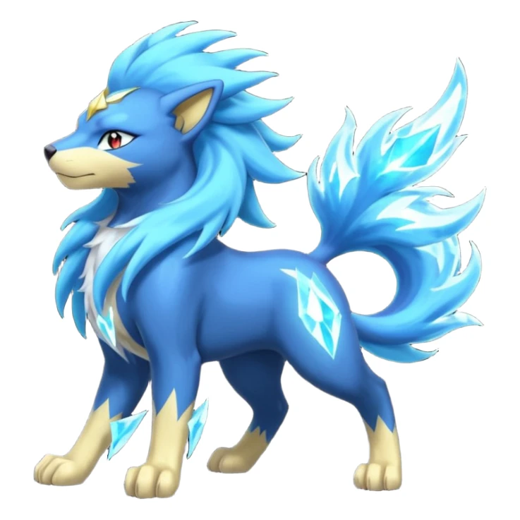 Luxray-Suicune-Amaura-Manectric-fusion sticker