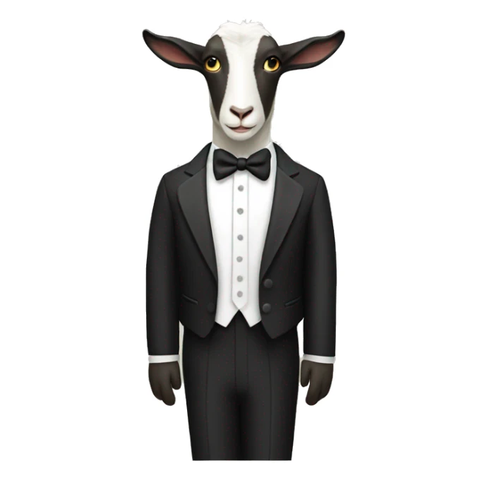 goat tuxedo sticker