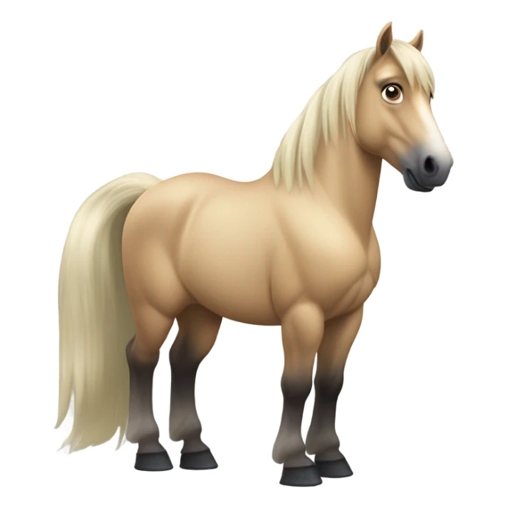 Norwegian fjord horse sticker