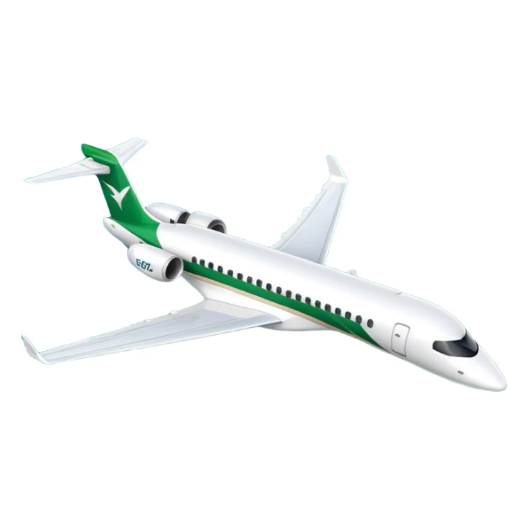 Embraer E-Jet - Embraer (Model Year: 2021) (Iconic colour: Green with white) sticker