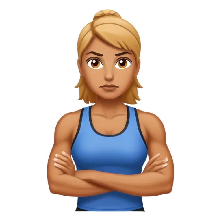 tough woman sport coach sticker