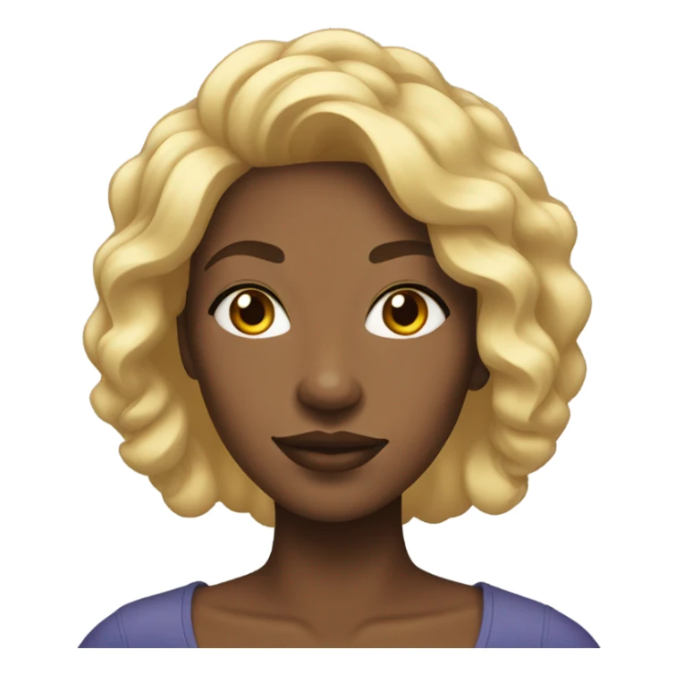 Sparky black woman with blonde hair  sticker