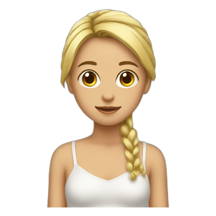 Fille en string  sticker