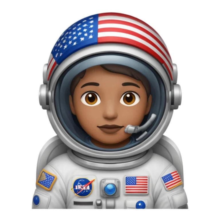 astronaut us flag sticker