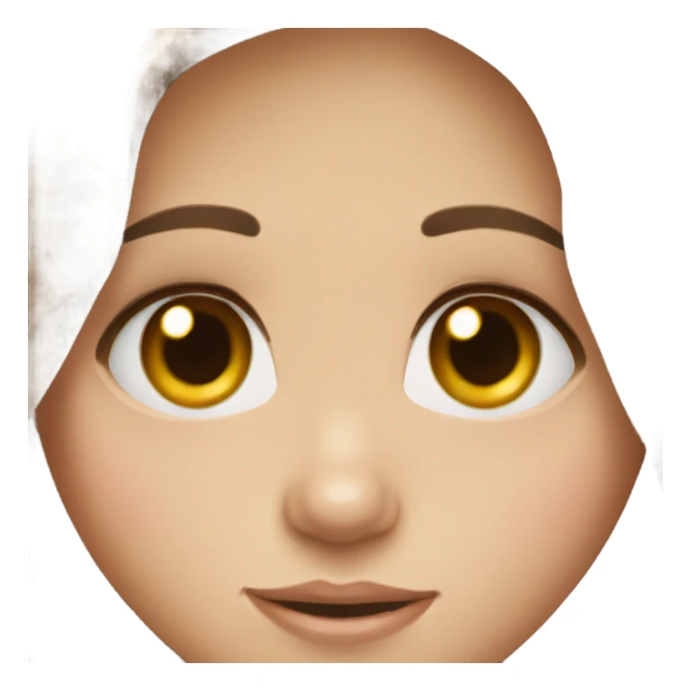 Brown hair blue eyes girl sticker