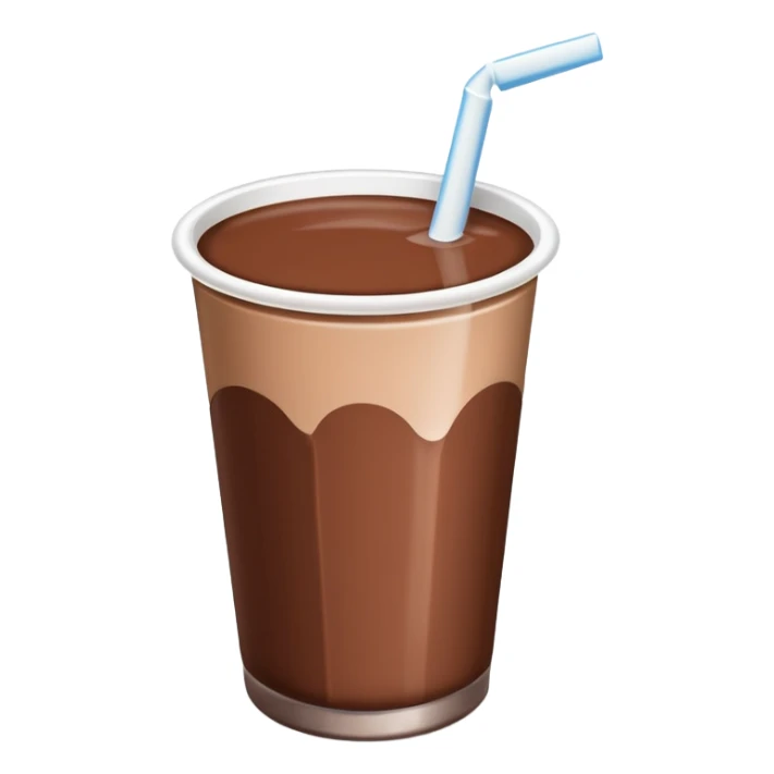 Chocolate milk cup with a Milk carton sticker