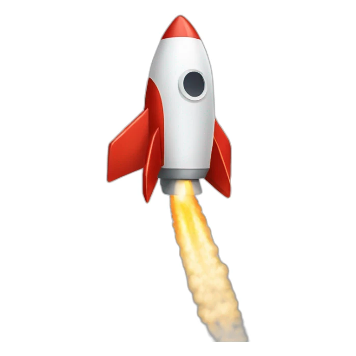 rocket with social media icon sticker