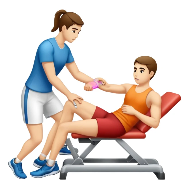 Physical therapy for tendon injury sticker