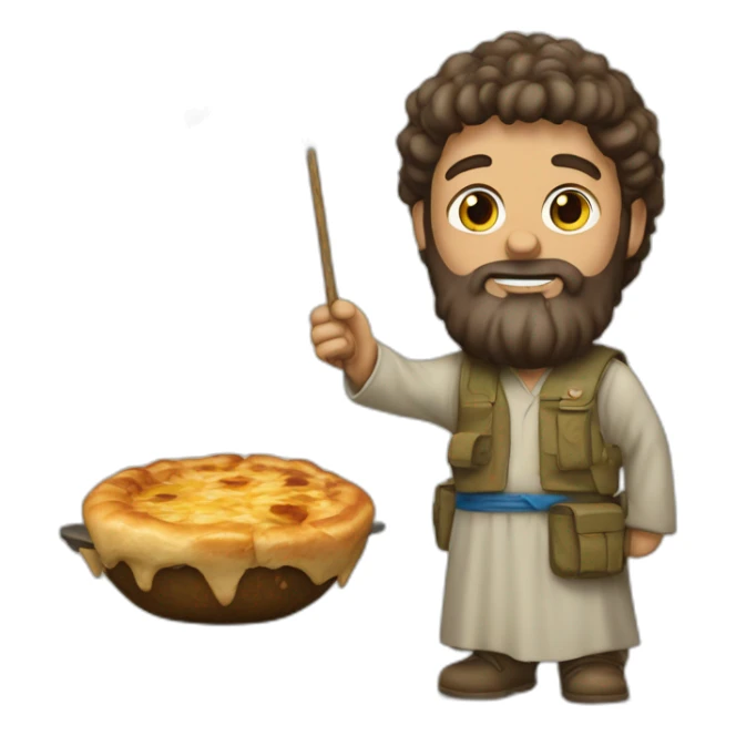 Un israélien avec une crotte sur la tête  sticker