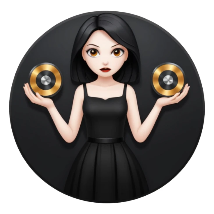 A hellish woman mentioning disks  sticker