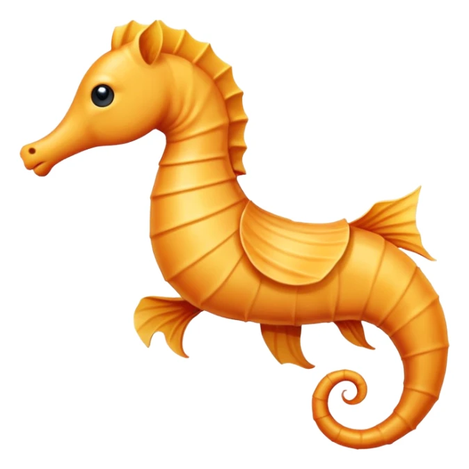 make a minimalist image of a sea horse and make it look like a J make the belly smaller and the tail longer sticker
