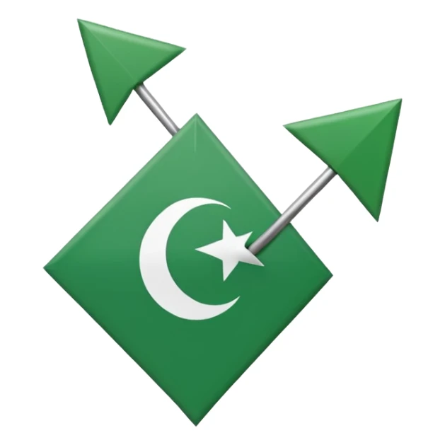 Pti flag emoji arrow one politics sticker