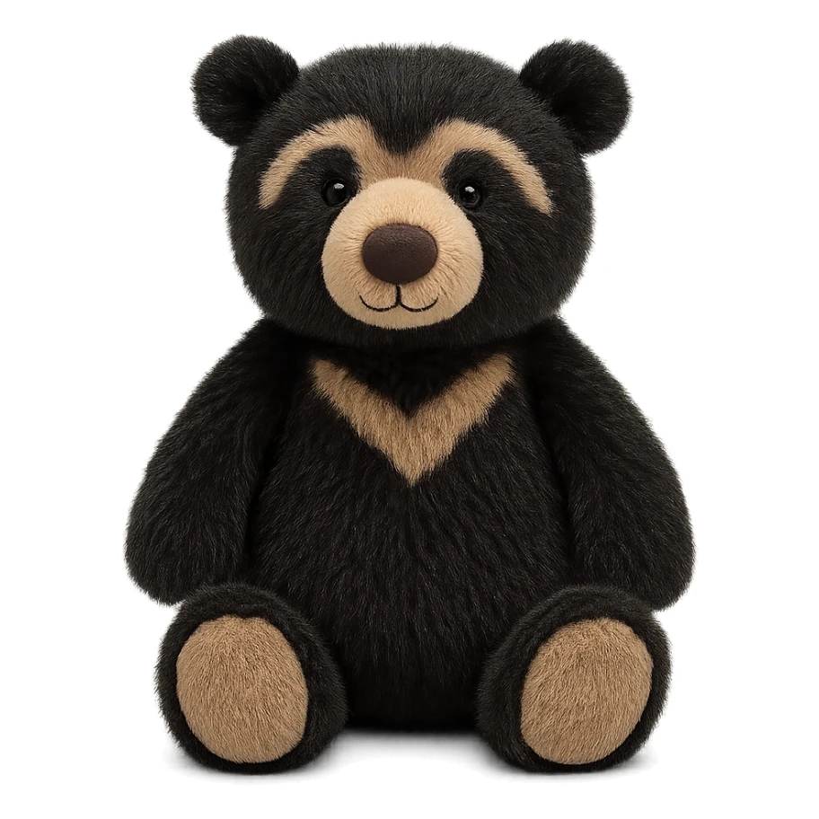 jellycat stuffed plush andean spectacled bear sticker