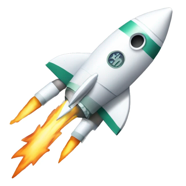 rocket ship propelled by cash money  sticker