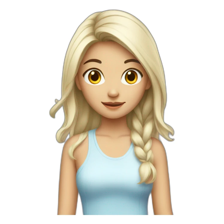 Pretty Asian Teenage Girl sticker