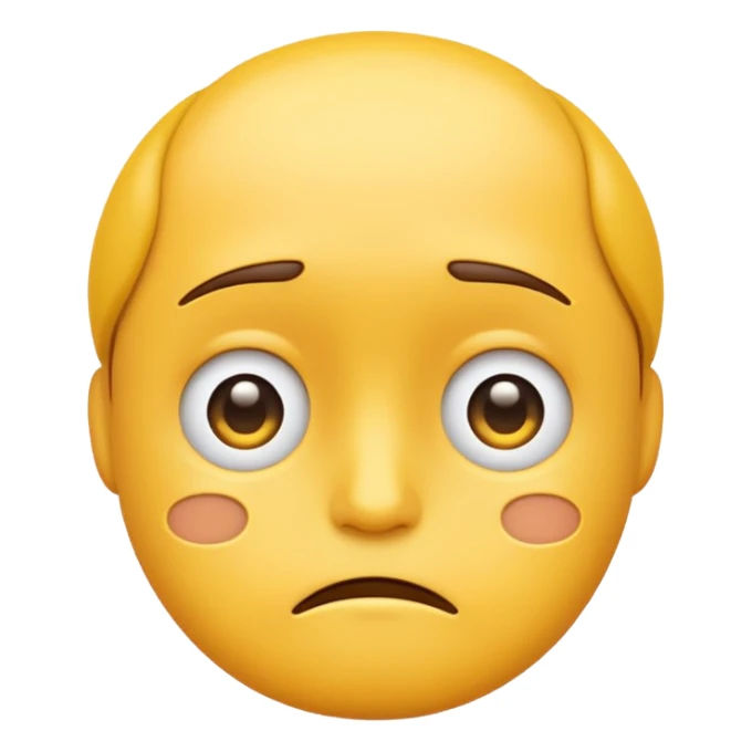 sad face classic emoji style sticker