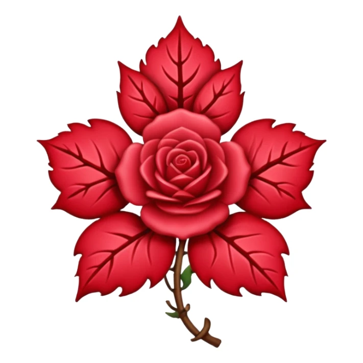brasão medieval rosa de sangue vermelha sticker
