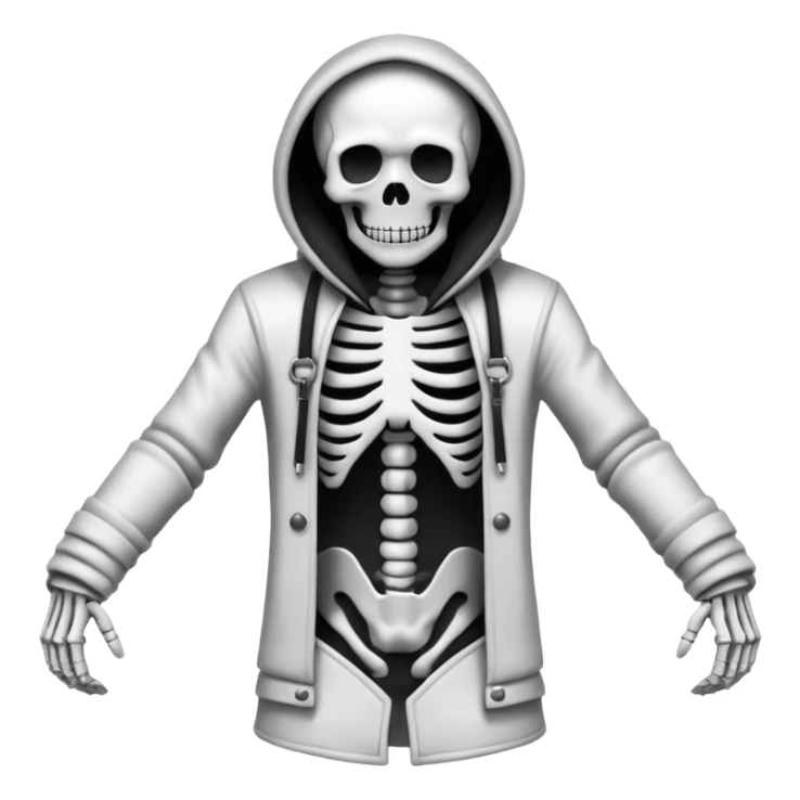 make a graffiti sticker that says STRAIGHT PSYCHO with a skeleton in a straight jacket sticker