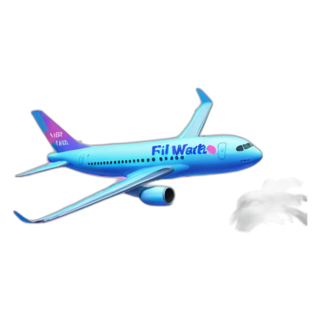 vaporwave 3d plane with fiji water sticker