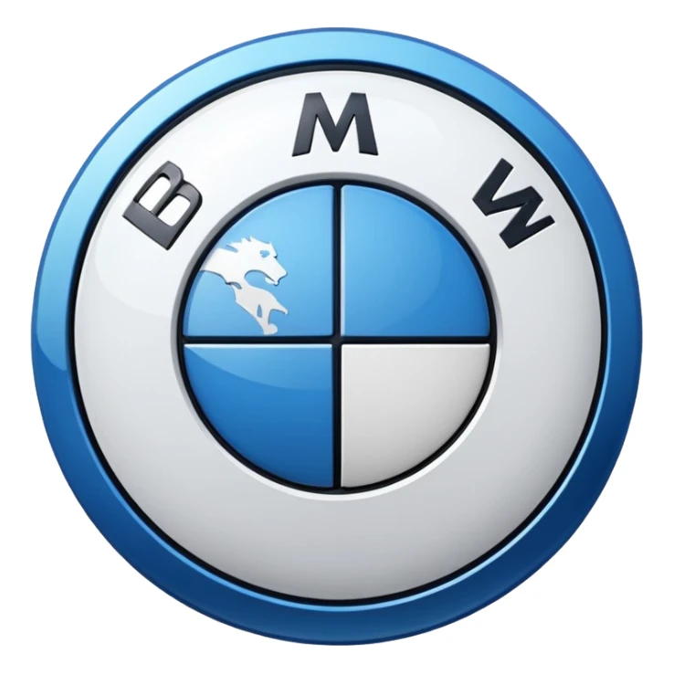 Emoji of BMW logo sticker