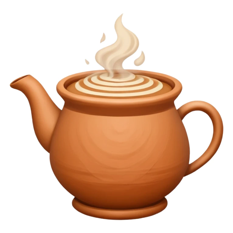 generate an ios genmoji of a chai in a kulhad sticker
