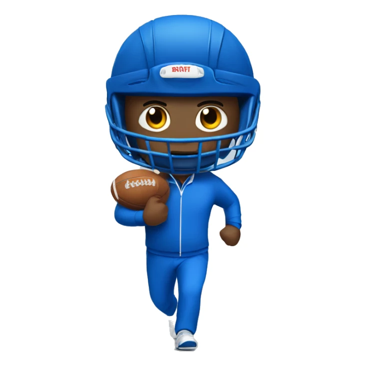 sport man in blue sport suit sticker