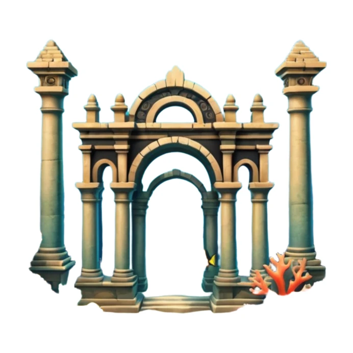 The Lost Island of Atlantis sticker