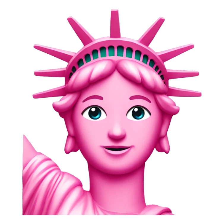 Pink Statue of Liberty  sticker