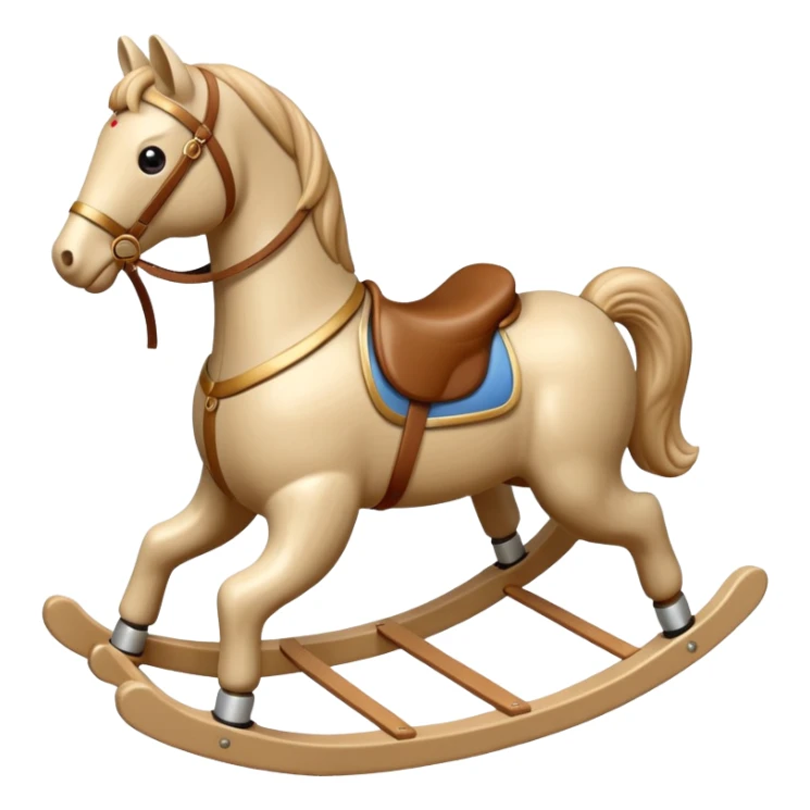 beige Rocking Horse sticker