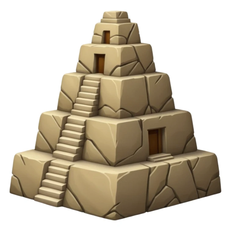 Emoji of Ziggurat sticker