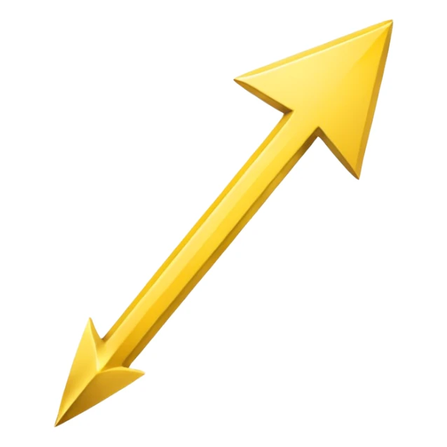 A simple yellow skinny (#EBAA3C) arrow pointing to the right sticker