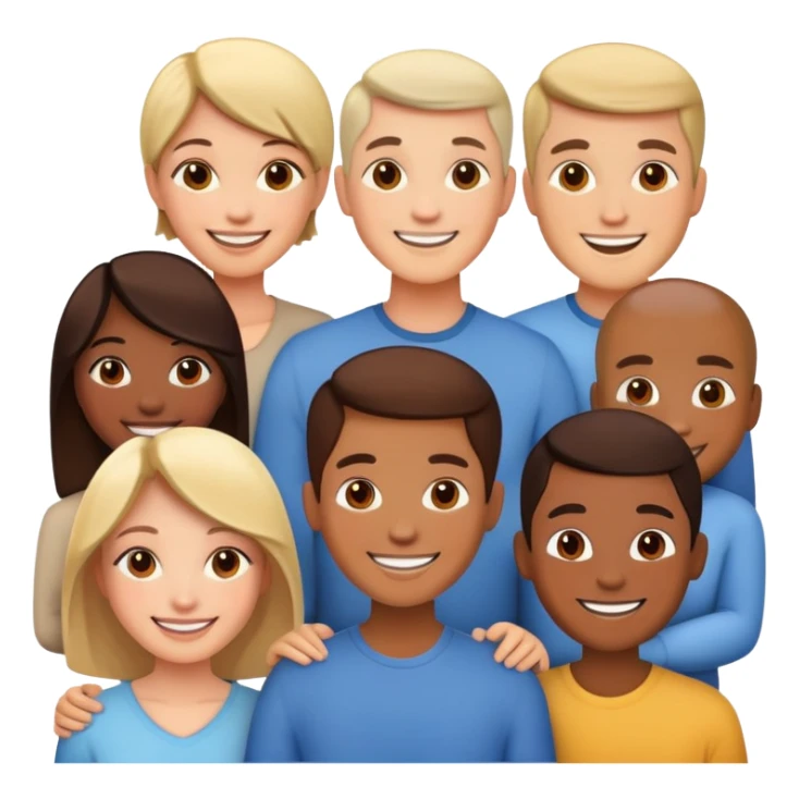 group of diverse people sticker
