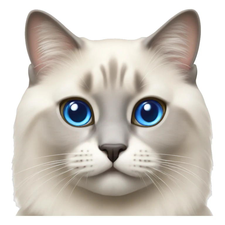 british cat breed colorpoint with blue eyes sticker