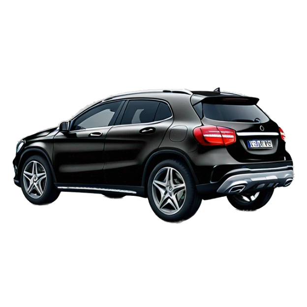 Black Mercedes GLA 250  sticker