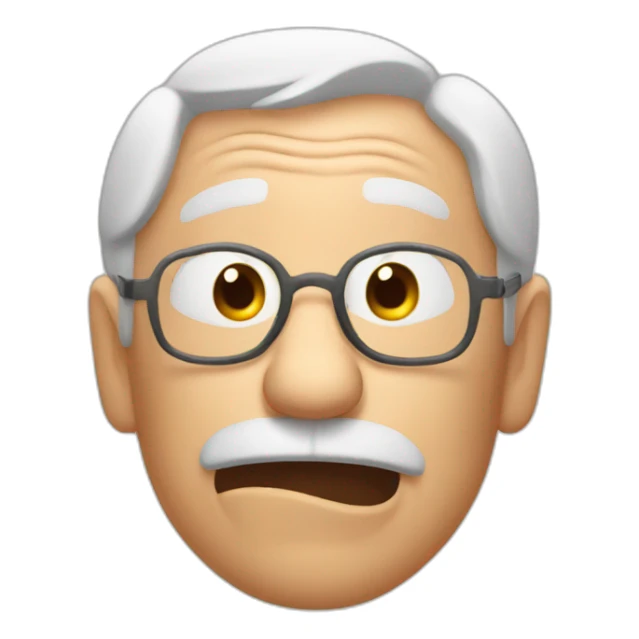 Farting grandpa sticker